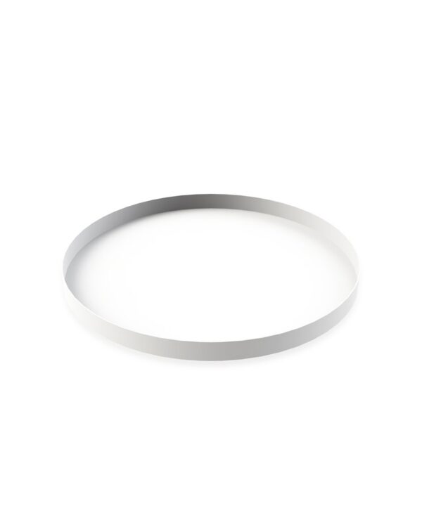 Tablett Rund, White