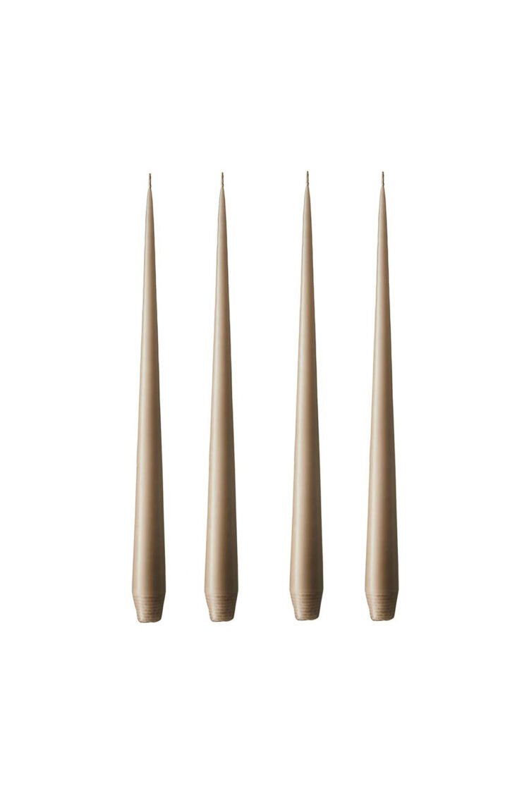 Stabkerze 4er-Pack, Nougat