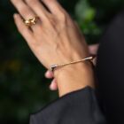 Armreif Omega, Edelstahl/Edelstahl vergoldet