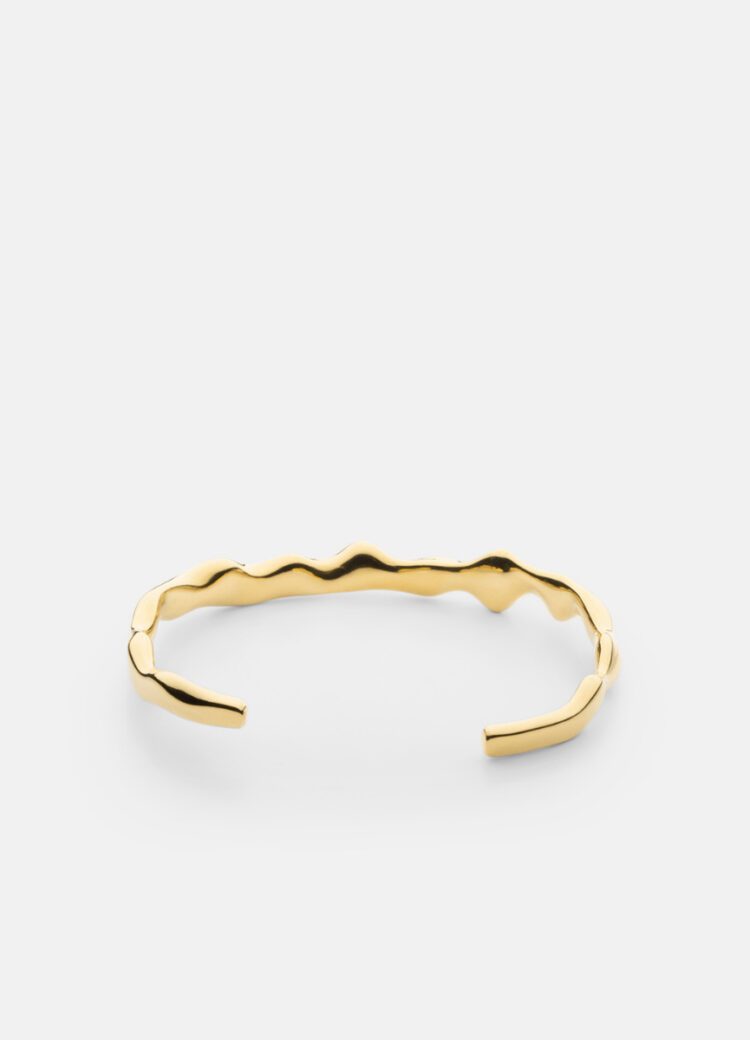 Armreif Chunky, Edelstahl vergoldet