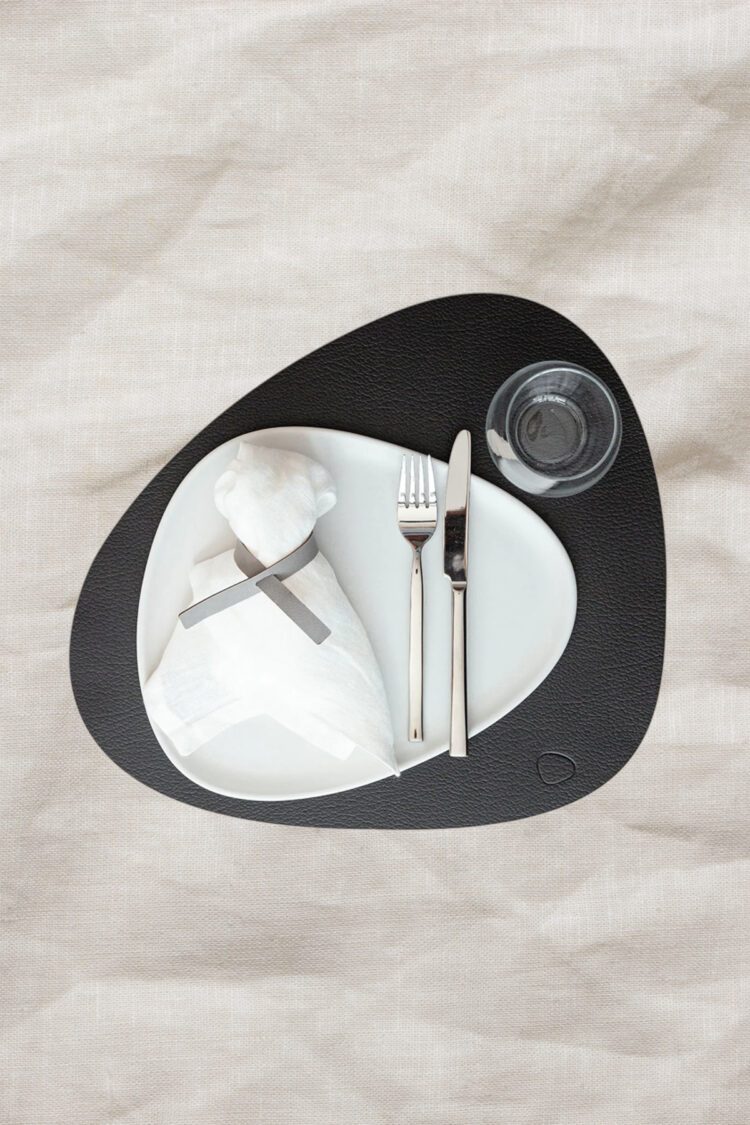 Tischset Curve, Schwarz