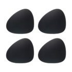 Tischset Curve 4er Set, Schwarz
