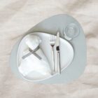 Tischset Curve 4er-Set, Hellgrau