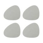 Tischset Curve 4er-Set, Hellgrau