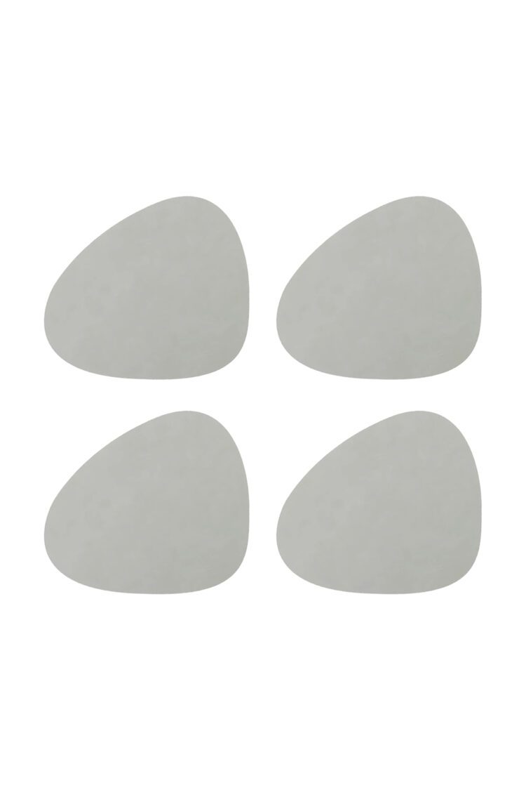 Tischset Curve 4er-Set, Hellgrau