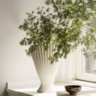 Fountain Vase, Offwhite