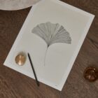 Art print Gingko Leaf, A4