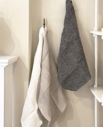 Lauja Gästehandtuch 2er, Schwarz