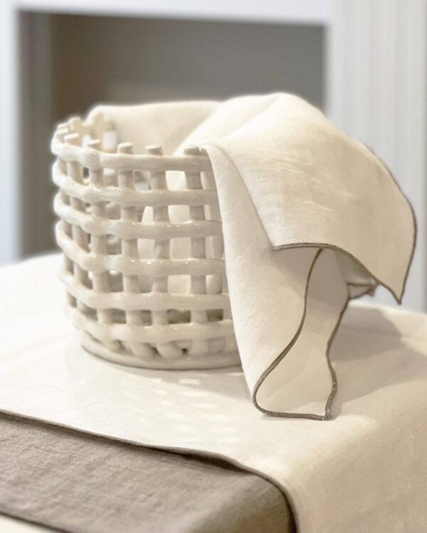 Vilnia Tischläufer Leinen, Natur