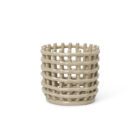 Ceramic Basket Small, Cashmere