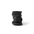 Collapse Vase Black, 20cm