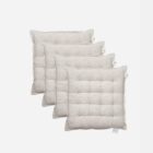 Sitzpolster Natural beige 40x40, 4er-Set