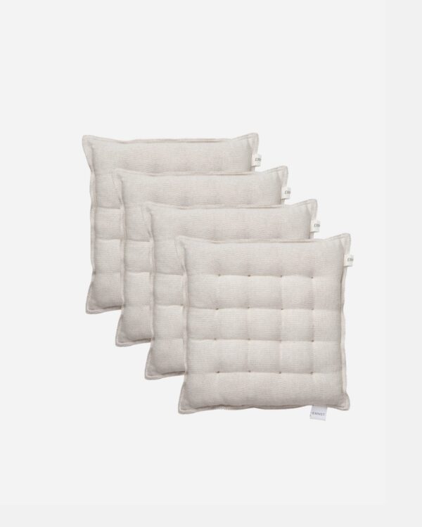 Sitzpolster Natural beige 40x40, 4er-Set