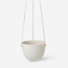 Speckle hanging pot large, offwhite