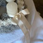 Adventskranz Gypsophila White Flake Wreath, 35cm