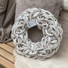 Coco wreath white, 40cm