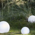 Solarleuchte Globe, weiss