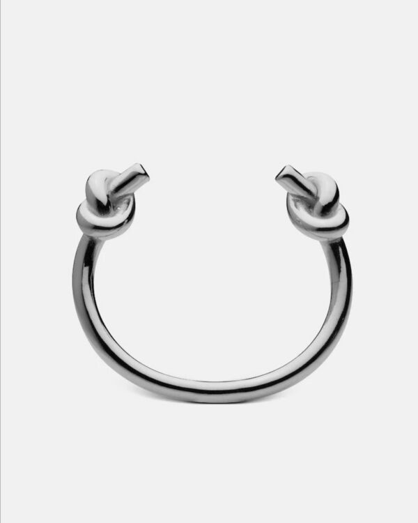 Armreif Knot Massiv S, Edelstahl