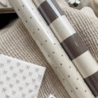 Geschenkpapier Stripe, Mocca