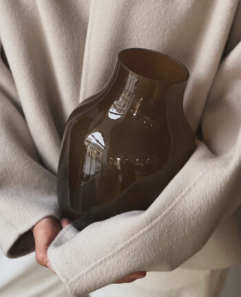 Paloma Glasvase Medium, Brown