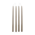 Smooth Stabkerzen 4er-Set, linen