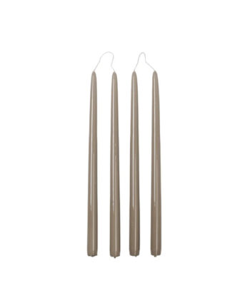 Smooth Stabkerzen 4er-Set, linen