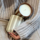 Duftkerze, stripe nougat