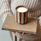 Duftkerze, stripe nougat