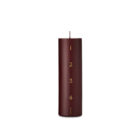 Adventkerze, deep wine