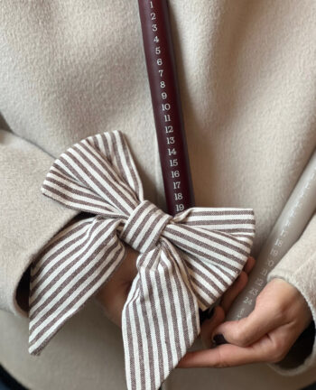 Stab-Kalenderkerze, deep wine