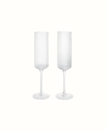 Ripple Champagner-Flöten, 2er Set