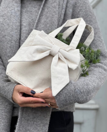Geschenktasche Bow Bag, Cream