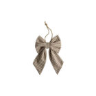 Schleife Striped Bow, Mocca