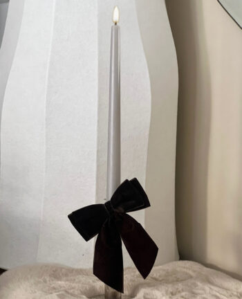 Stabkerzen-Set LED 2x32, oyster grey