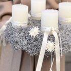 Adventskranz Gypsophila White Flake, 35cm