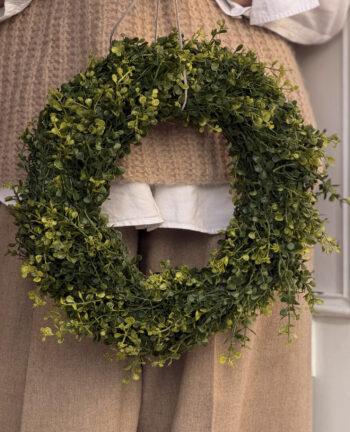 Evergreen Buchskranz, 35cm