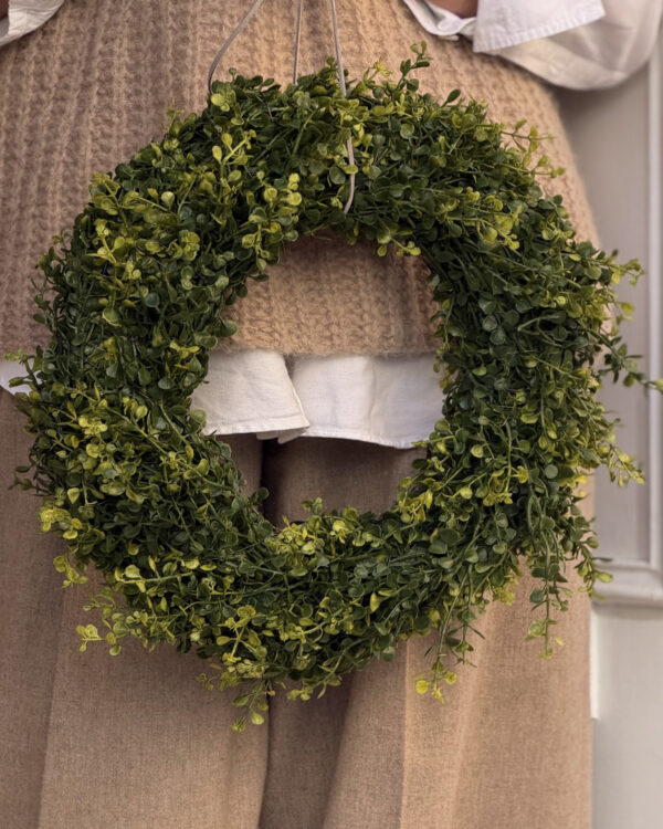 Evergreen Buchskranz, 35cm