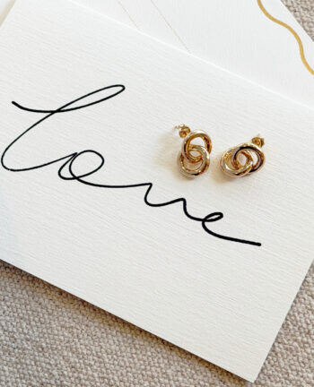 Eternal Knot Ohrringe, Gold