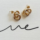 Eternal Knot Ohrringe, Gold Eternal Knot Ohrringe, Gold