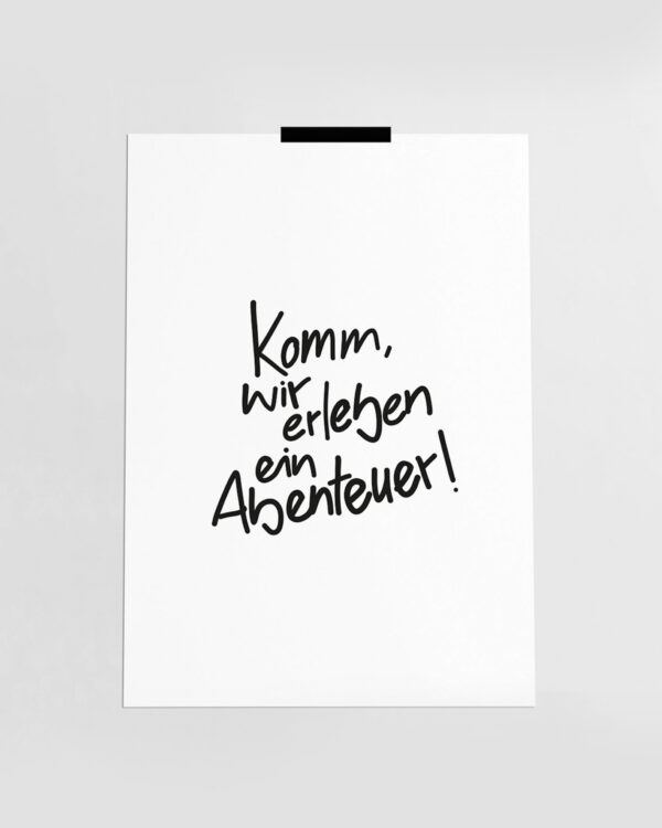 Poster Abenteuer, A4