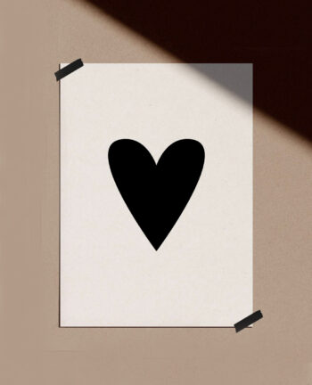 Poster Heart, A4