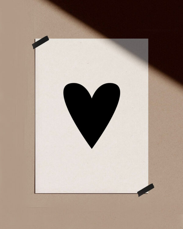 Poster Heart, A4
