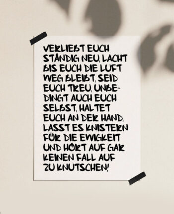 Poster Verliebt euch, A4