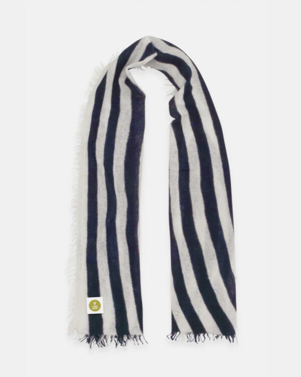 SCHAL STRIPE white-dark navy