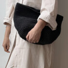Nordic Crochet Basket black, medium