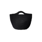 Nordic Crochet Basket black, large Nordic Crochet Basket black, large