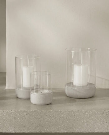 Windlicht Calma Moonbeam, medium