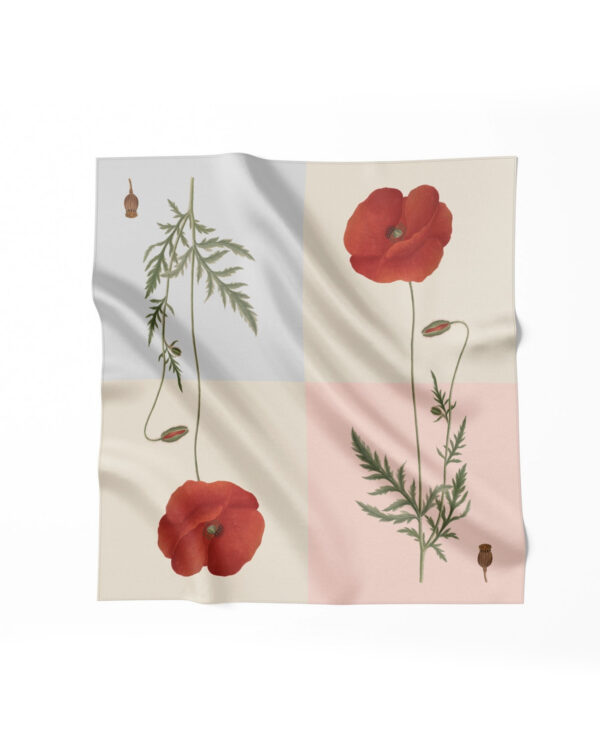 Seidentuch, Four Square Poppy