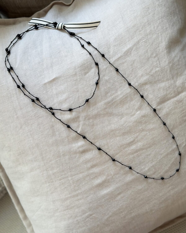FLOAT ONYX Halskette, black