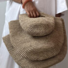 Nordic Crochet Basket nature, medium